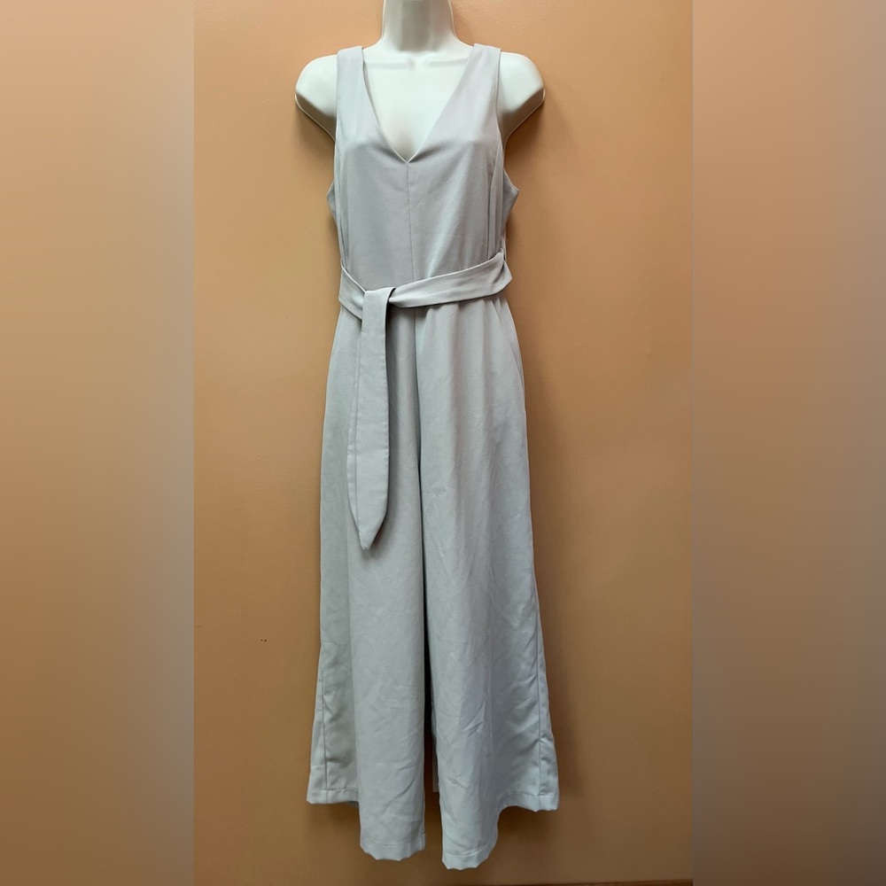 Shinestar jumpsuit, size L, color off-white/bone